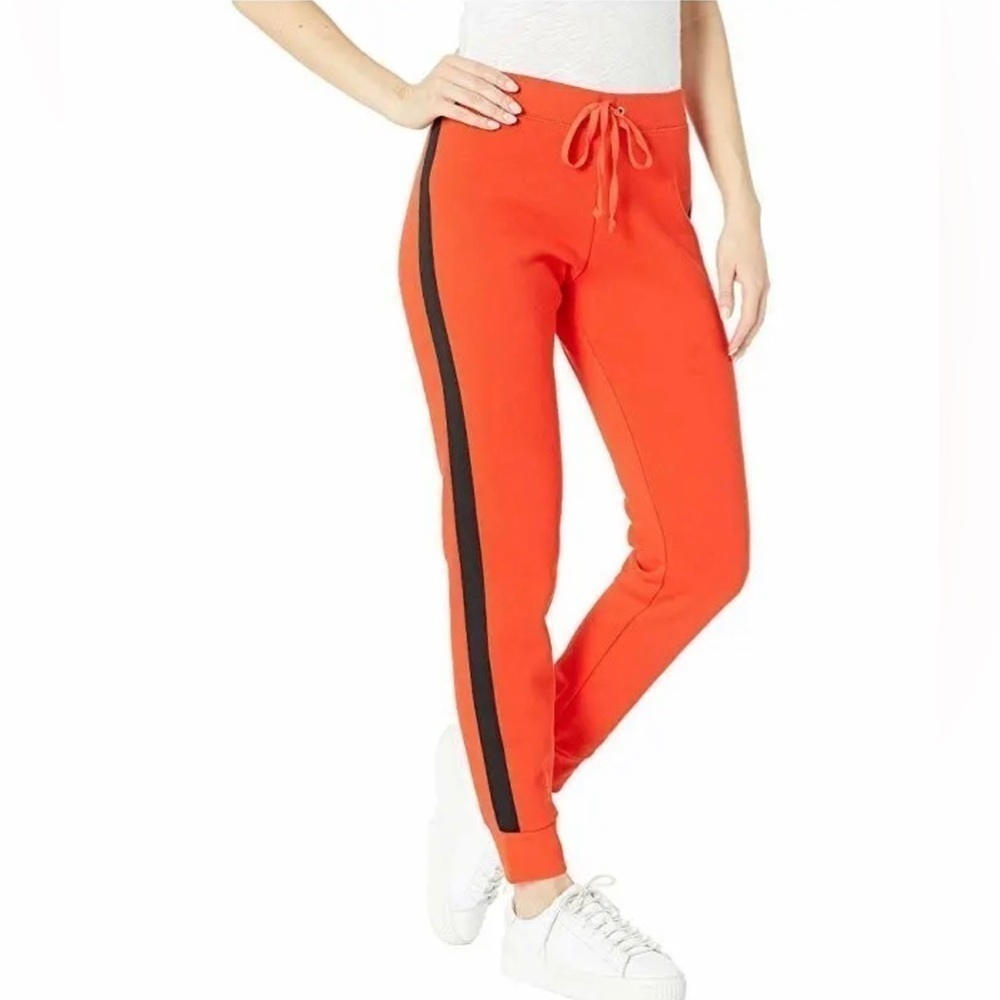 𝅺juicy Couture Luxe Tiger Patch Zuma Pants French Terry Orange XL - Picture 2 of 4